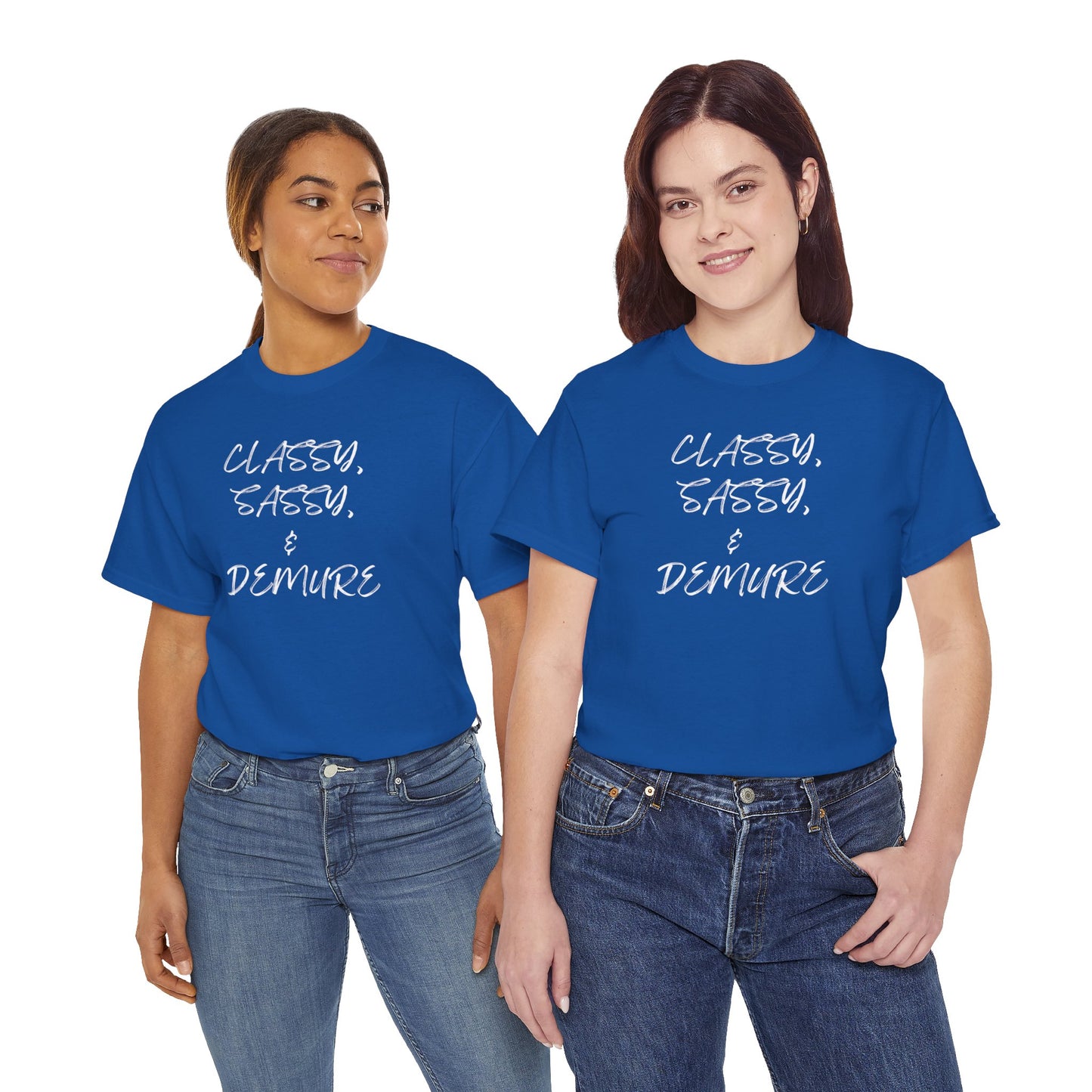 Classy, Sassy, & Demure Unisex Heavy Cotton Tee