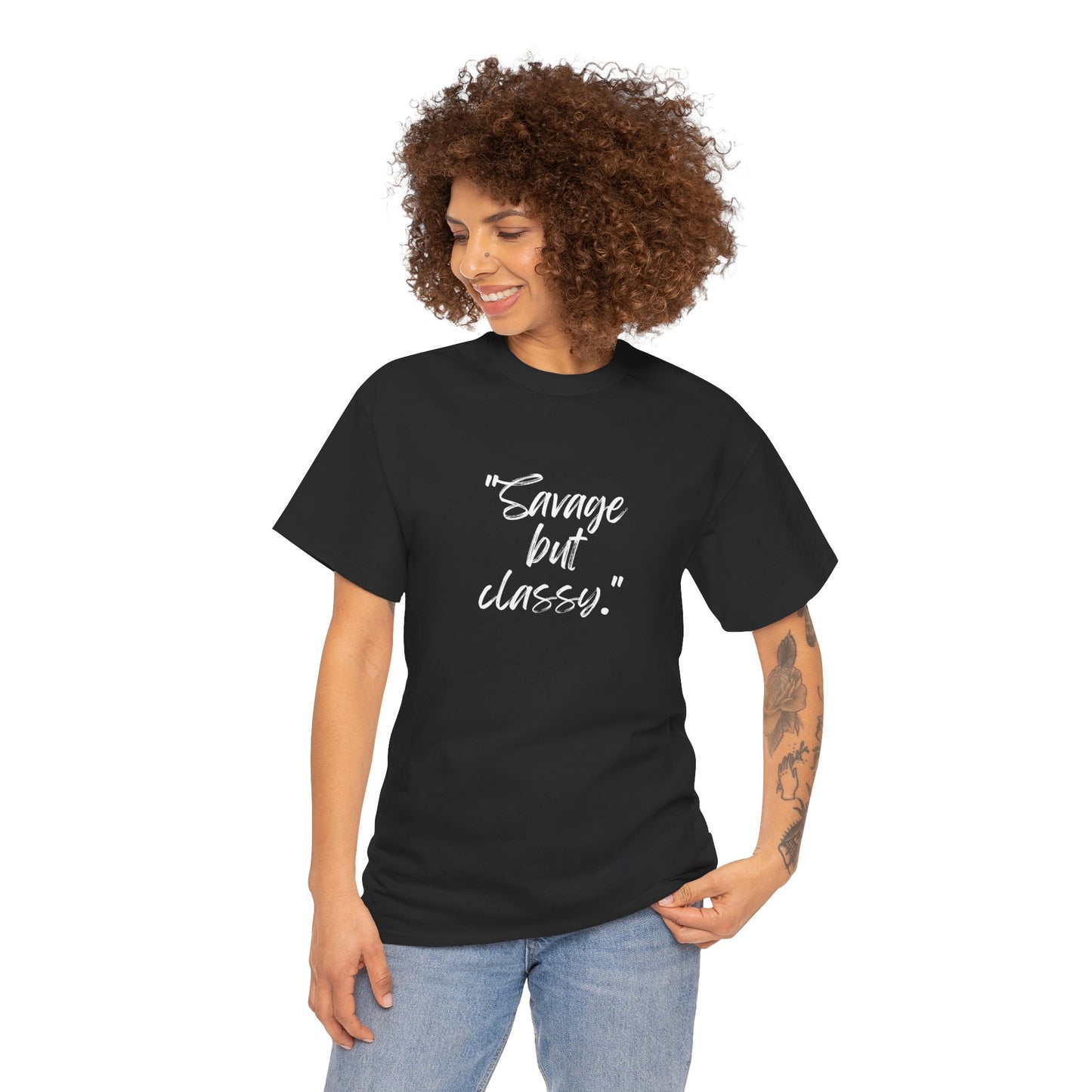 Savage But Classy Unisex Heavy Cotton Tee