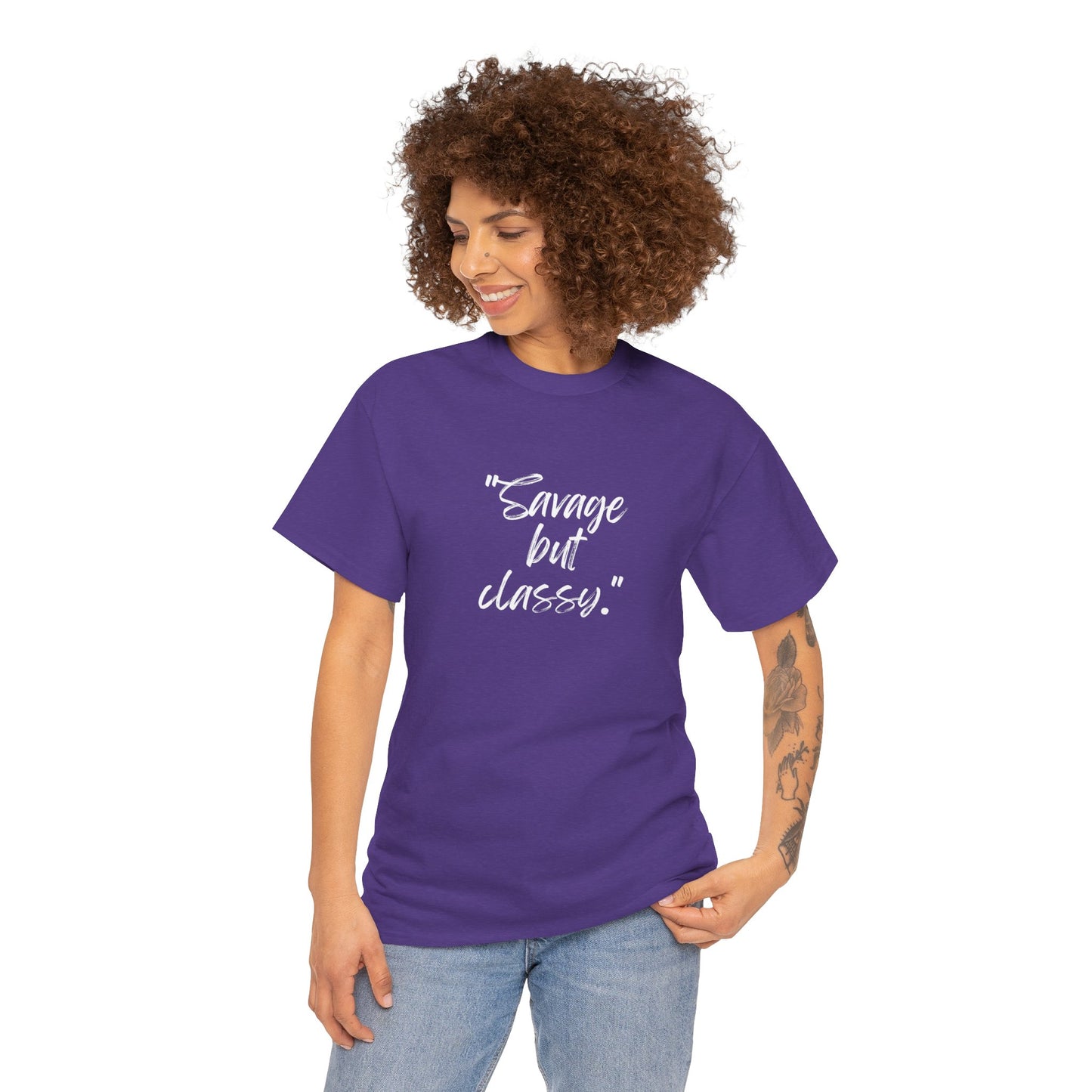 Savage But Classy Unisex Heavy Cotton Tee