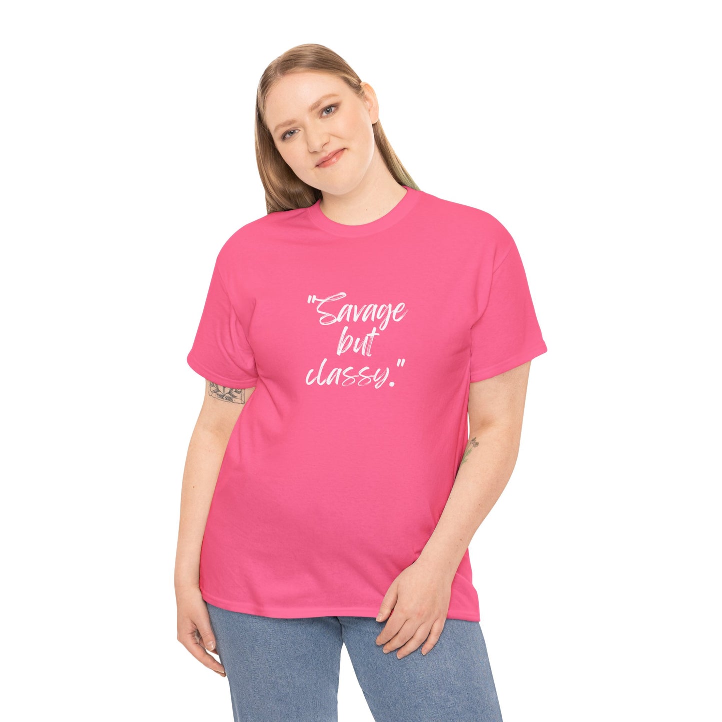 Savage But Classy Unisex Heavy Cotton Tee