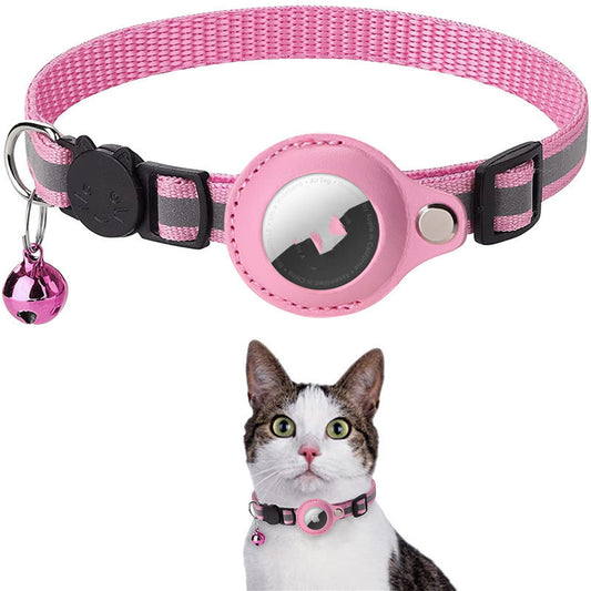 Waterproof Reflective Cat Holder Case For Airtags Protective Nylon Collar