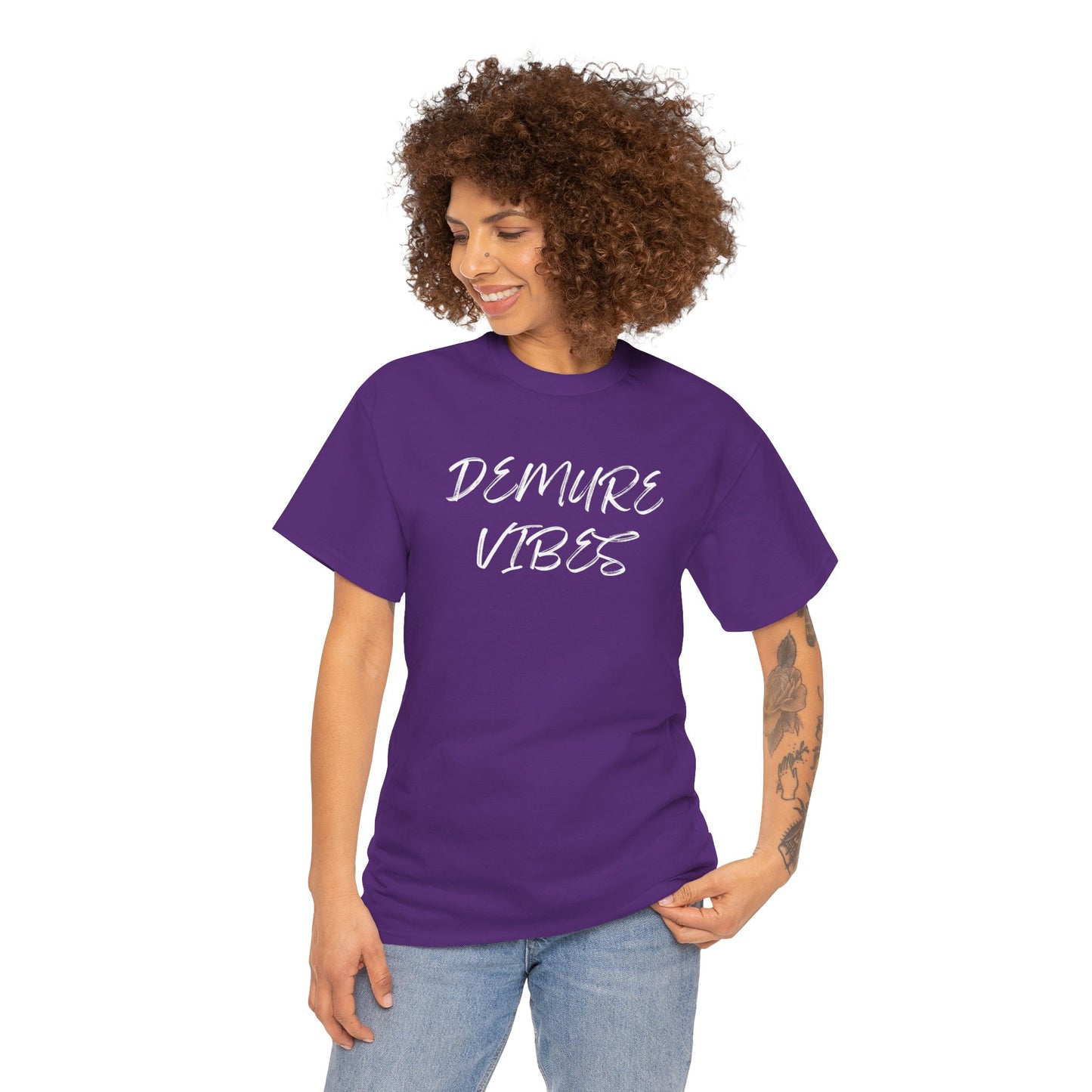 Demure Vibes Unisex Heavy Cotton Tee