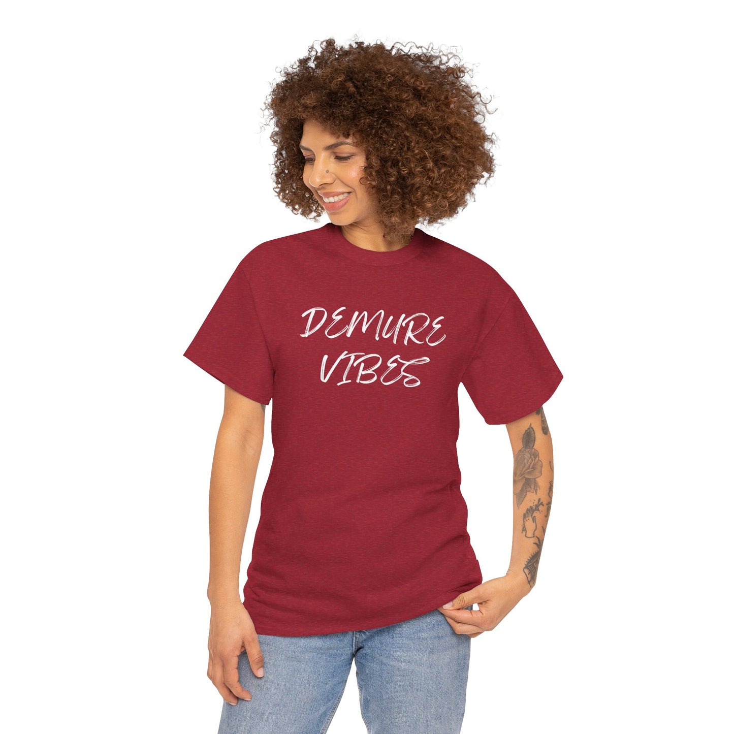 Demure Vibes Unisex Heavy Cotton Tee