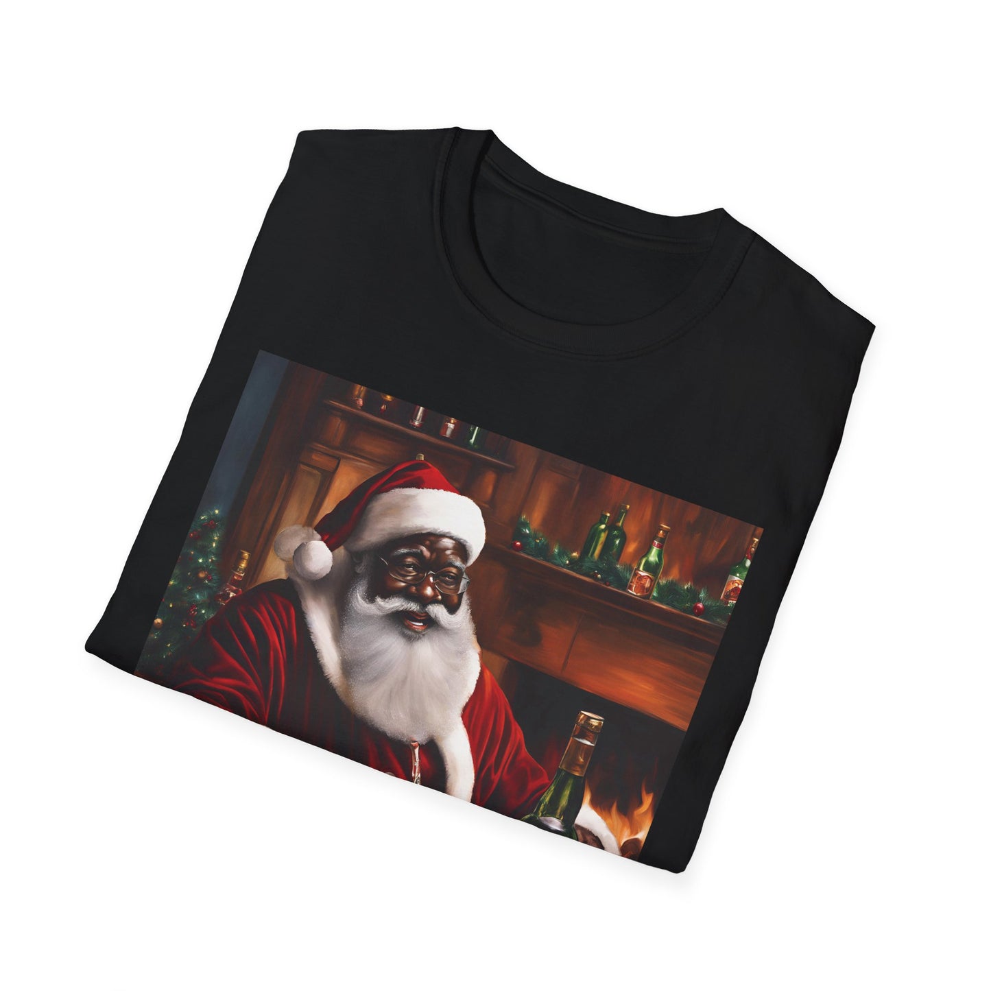 Black Santa Holiday Shirt Ho Ho Hold My Drink African American Santa Shirt Christmas Gift Christmas Season Tee Holiday Festive Shirt