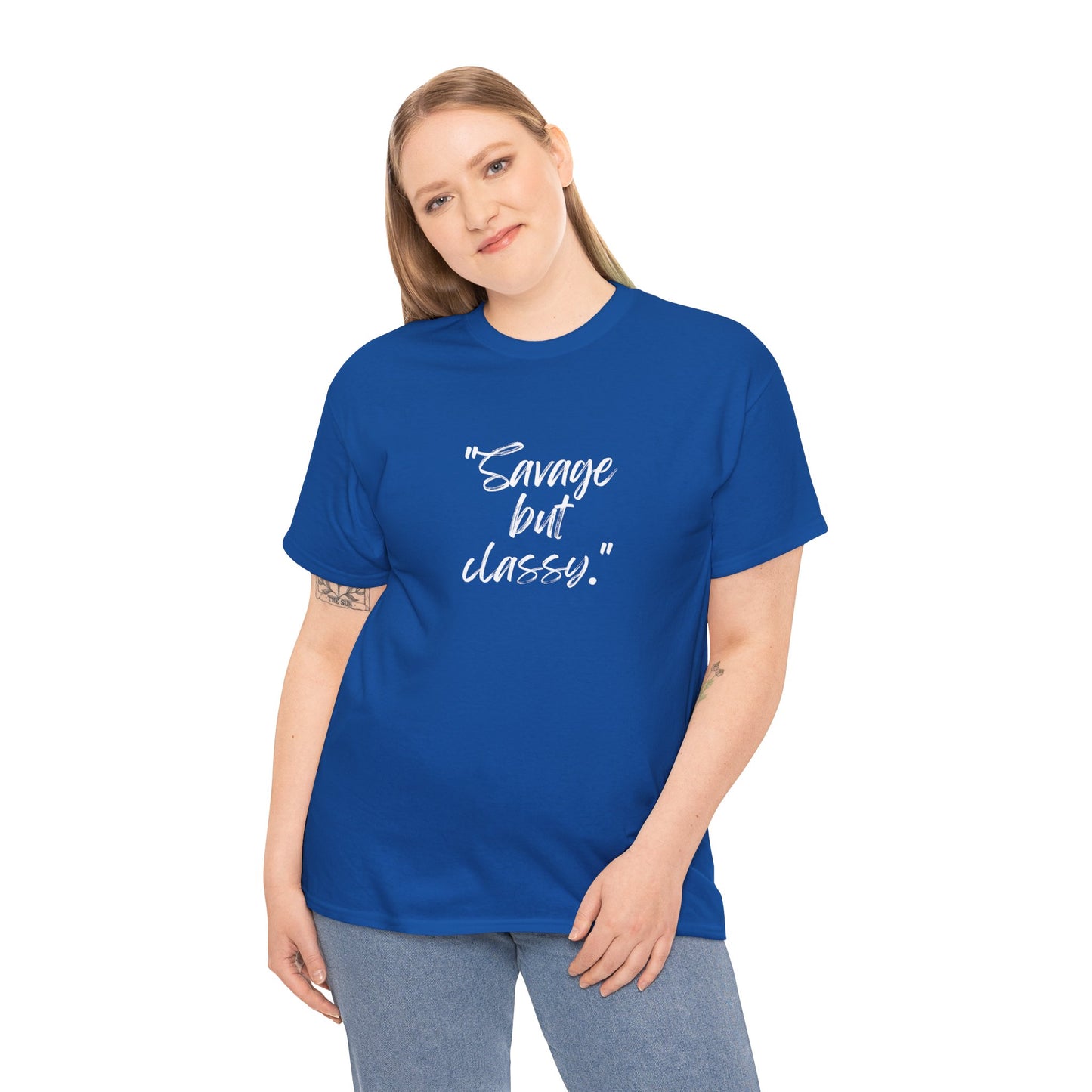 Savage But Classy Unisex Heavy Cotton Tee