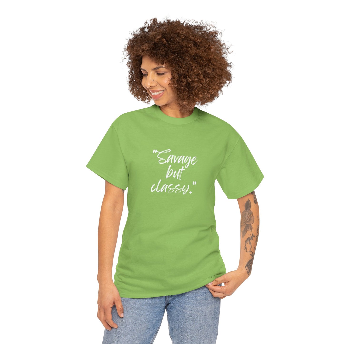 Savage But Classy Unisex Heavy Cotton Tee