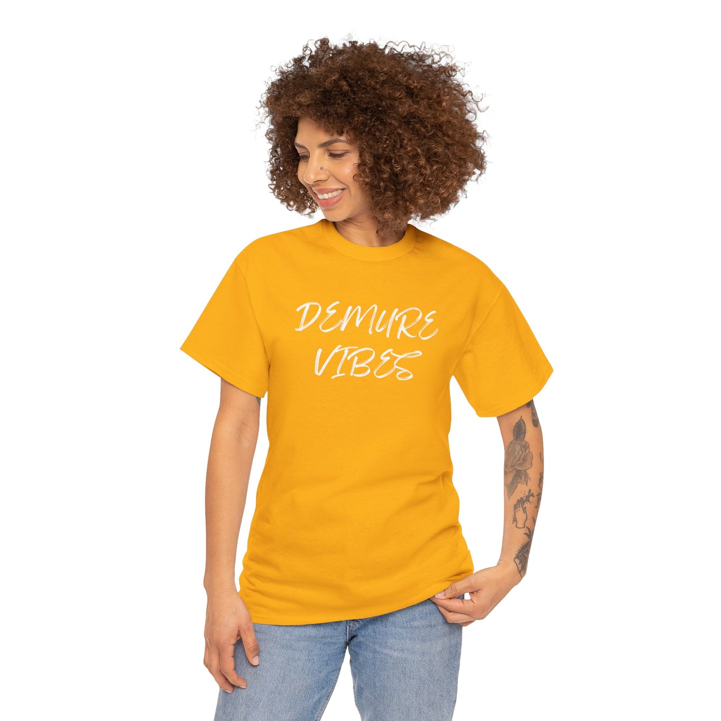 Demure Vibes Unisex Heavy Cotton Tee